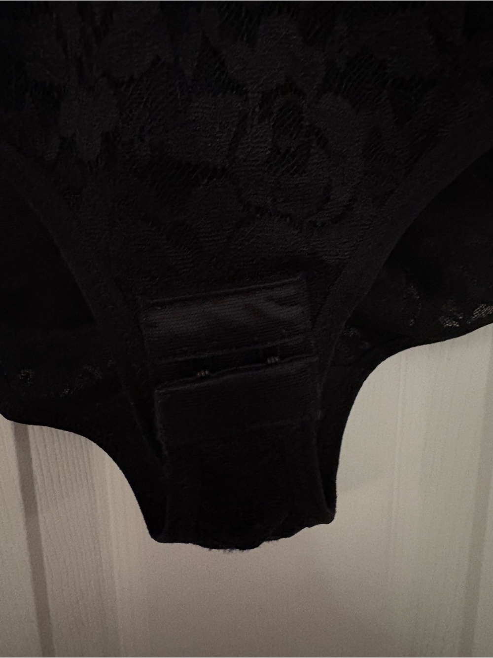 Black Lace One-Piece Bodysuit - Picture 12 of 13